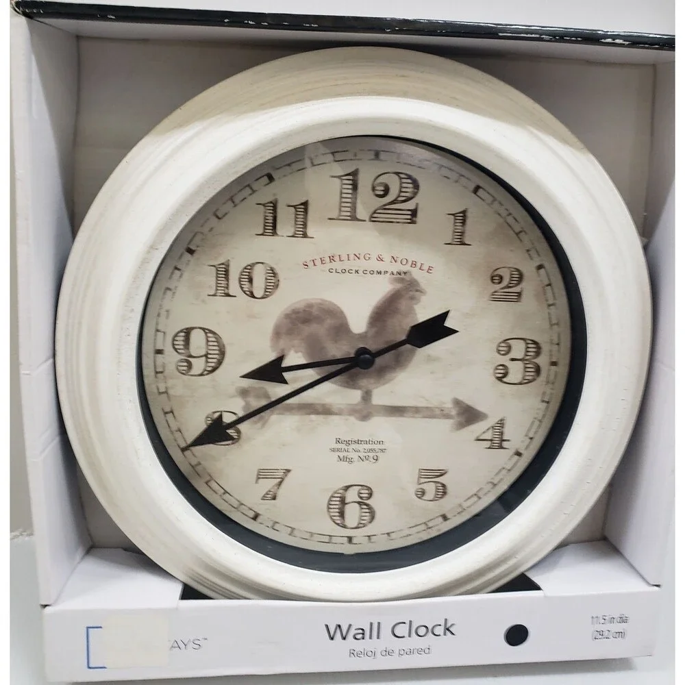 Plastic Decorative Kitchen Wall Clock,11.5